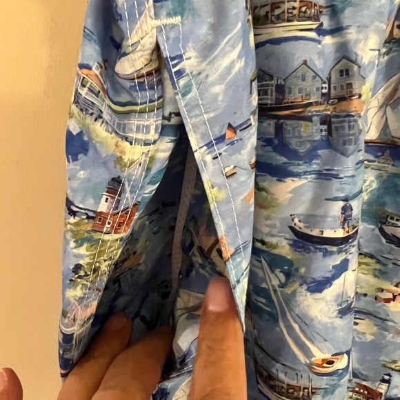 NWT Michaels nautical theme swim trunks with waist string - Picture 3 of 11